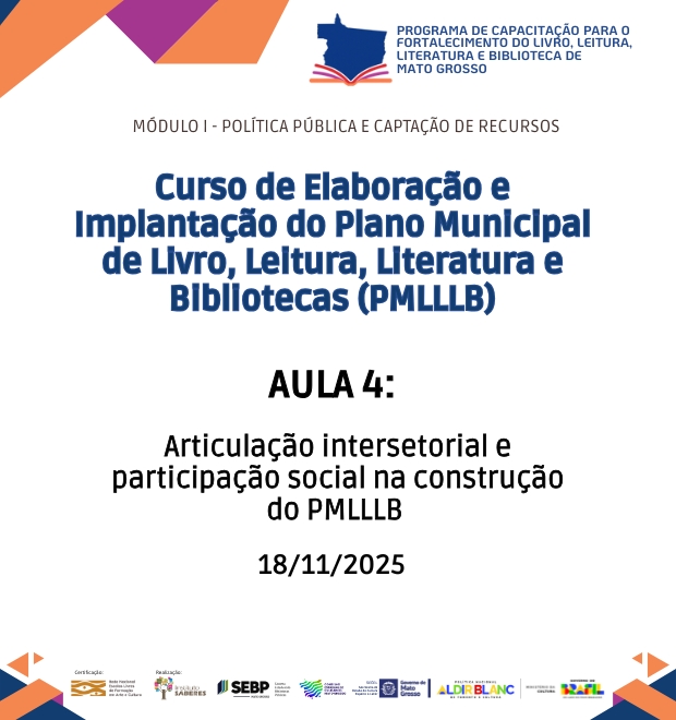 Curso 2 - Aula 04 - Articulação intersetorial e participação social na construção do PMLLLB